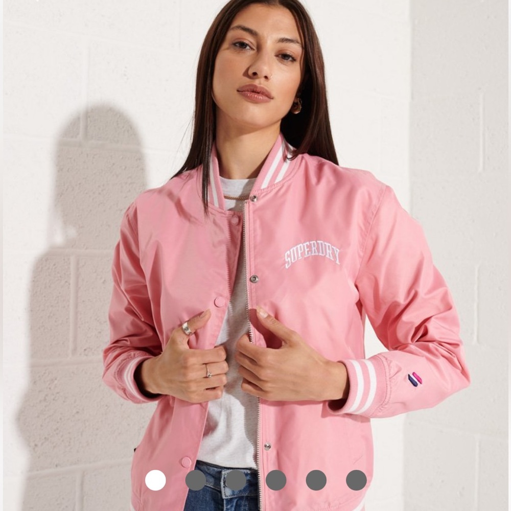 Superdry Pink Varsity Jacket - image 1